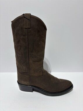 Old West Men’s Oil Tan Leather Western Boots, Size 10.5 M